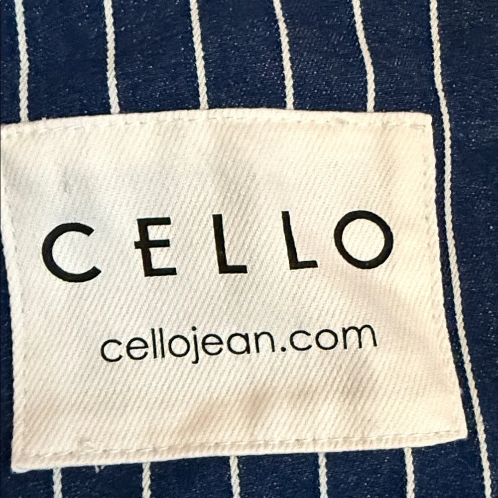 Cello Navy and White Striped Tote